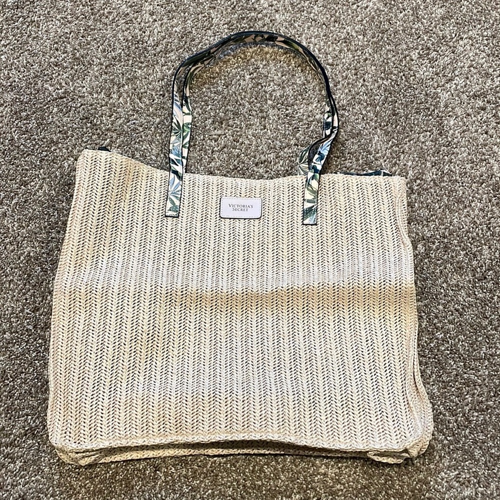 Victoria’s Secret beach tote bag.